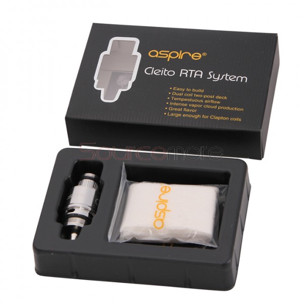 Aspire Cleito RTA System Tempestuous Airflow Pre-installed Clapton Coil