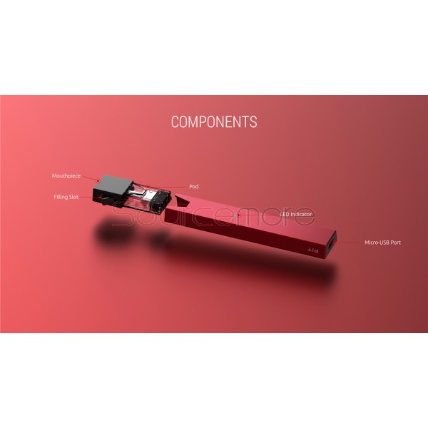 Smok Fit 2ml with 250mah All-in-One Starter Kit-Red