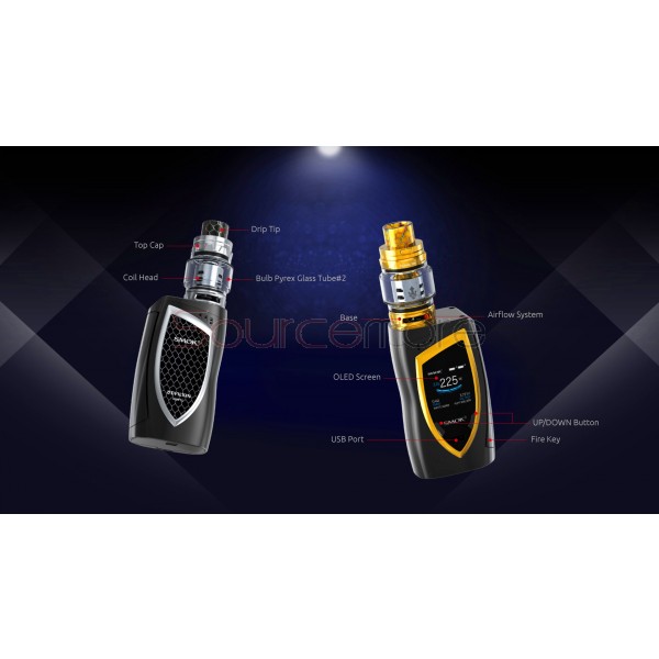 SMOK Devilkin Kit with TFV12 Prince Tank - Black and Prism Chrome