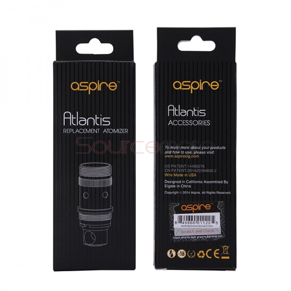 Aspire  BVC Coils for Atlantis/Atlantis 2.0/Atlantis Mega 5PCS
