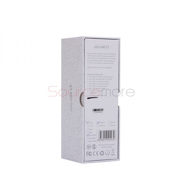 Joyetech eGo ONE CT Starter Kit 1100mah/1.8ml Standard Vesion CT/CW Mode Kit with US Plug