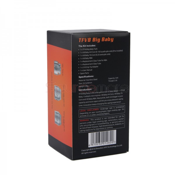 Smok TFV8 Big Baby Tank - Black