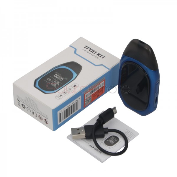 Tesla Tpod Pod Vape Kit with 2ml Capacity - Blue