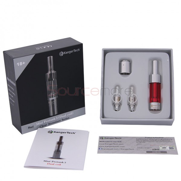 Kanger Mini Protank 3 Atomizer 1.5ml -Red