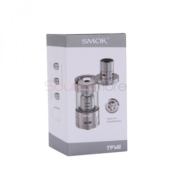 SMOK TFV4 Atomizer Sub Ohm Tank Full Kit 5ml-Silver