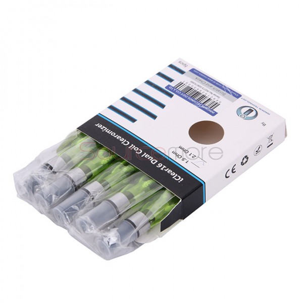 5pcs Innokin iClear 16 1.6ml Atomizer - green