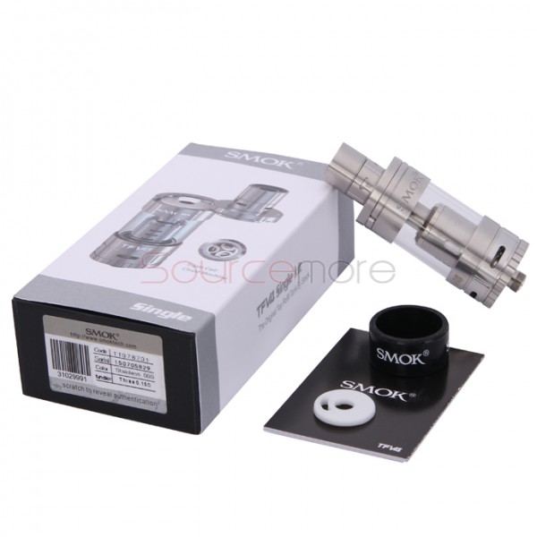 SMOK TFV4 Atomizer Sub Ohm Tank Simple Packing with 510/eGo Thread 5ml-Silver