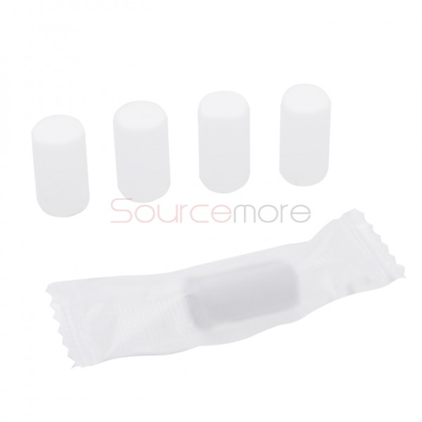 Disposable Silicone Short Version Drip Tip 10pcs-Clear