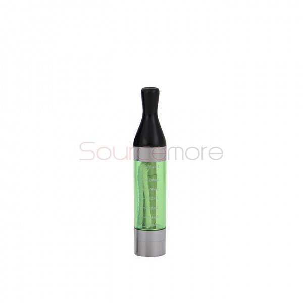 5pcs Kanger T2 Clearomizer 2.4ml eGo Thread Replaceable Coil Head-Green