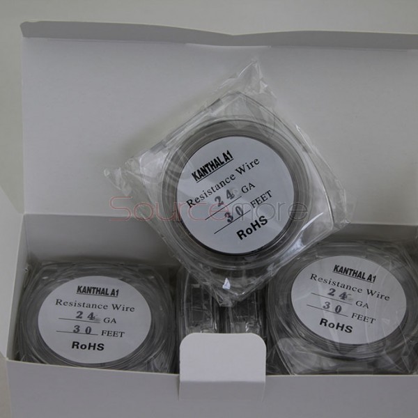 Kanthal A1 Resistance Wire for Rebuildable Atomizers 24GA 30 Feet Heat Resistant Material