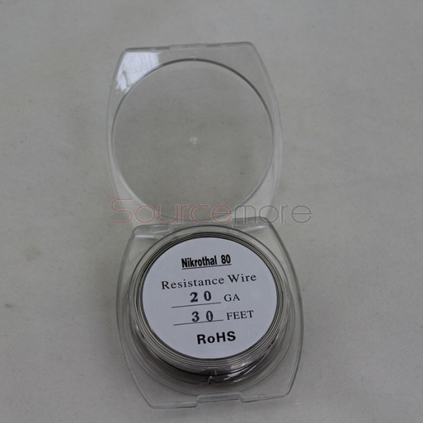 Nikrothal 80 Resistance Wire for Rebuildable Atomizers 20GA 30 Feet Quick Heating Nichrome Wire