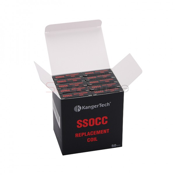 Kanger SSOCC Stainless Steel Organic Cottom Coil Vertical Coil Cylindrical 5pcs-1.2ohm
