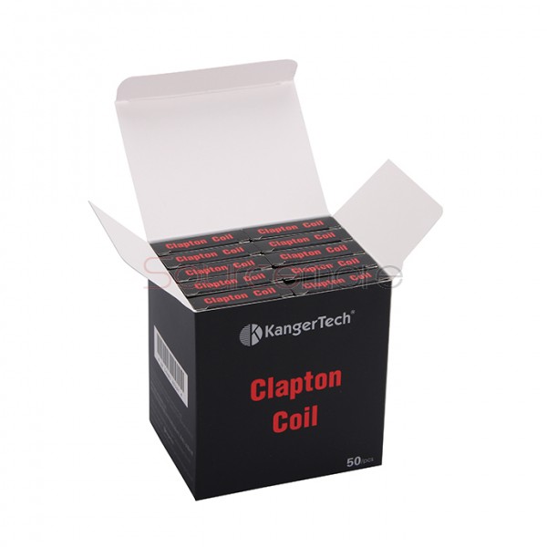 Kanger Clapton Replacement Coil Head Stainless Steel Case Kanthal Wire Japanese Cotton 5pcs-0.5ohm