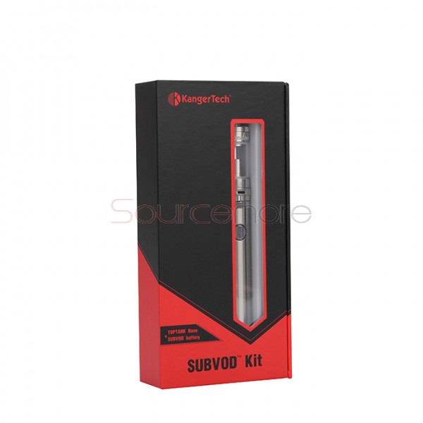 Kanger SUBVOD Starter Kit 1300mah SUBVOD Battery with 3.2ml Nano Atomizer(SSOCC Coil Head)   - Stainless Steel