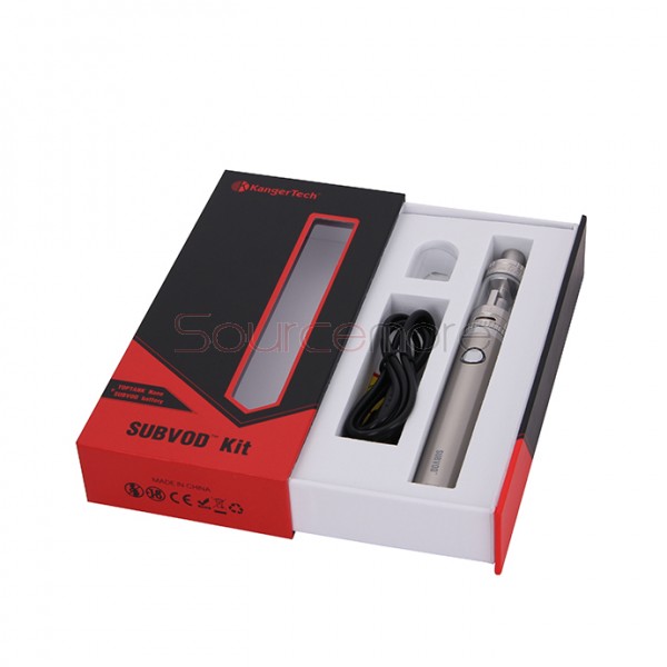 Kanger SUBVOD Starter Kit 1300mah SUBVOD Battery with 3.2ml Nano Atomizer(SSOCC Coil Head)   - Stainless Steel