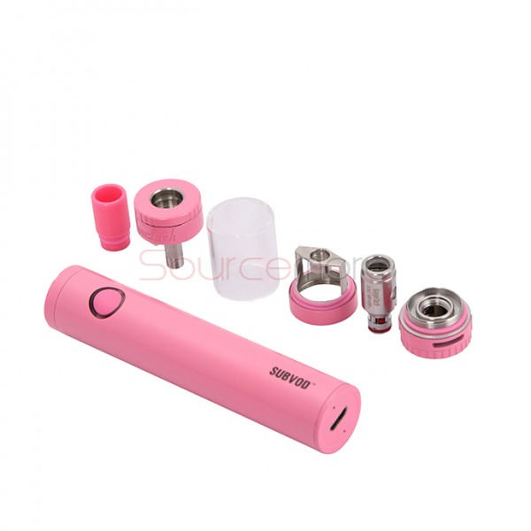 Kanger SUBVOD Starter Kit 1300mah SUBVOD Battery with 3.2ml Nano Atomizer(SSOCC Coil Head)  - Pink