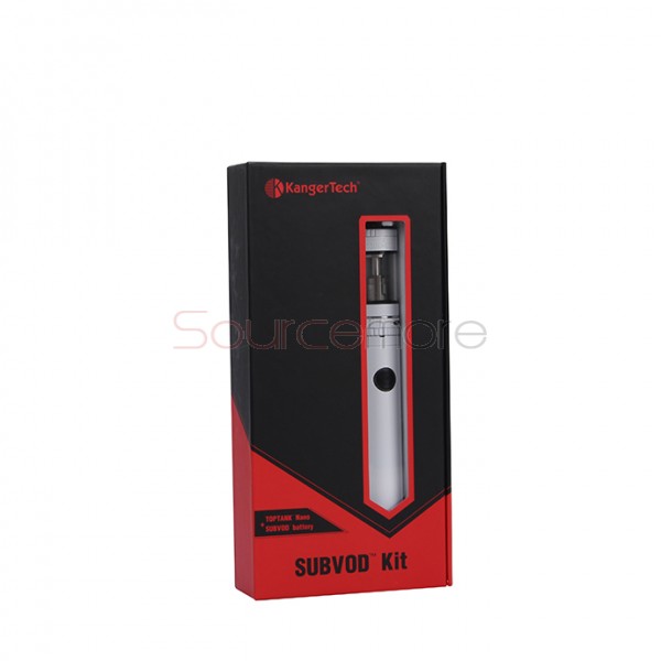 Kanger SUBVOD Starter Kit 1300mah SUBVOD Battery with 3.2ml Nano Atomizer(SSOCC Coil Head)  - White