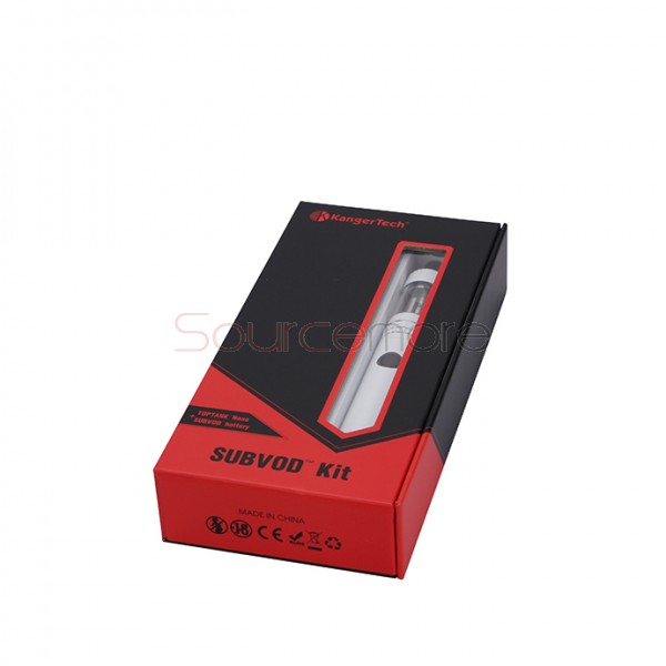 Kanger SUBVOD Starter Kit 1300mah SUBVOD Battery with 3.2ml Nano Atomizer(SSOCC Coil Head)  - White