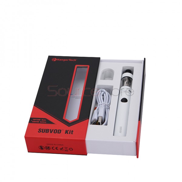 Kanger SUBVOD Starter Kit 1300mah SUBVOD Battery with 3.2ml Nano Atomizer(SSOCC Coil Head)  - White