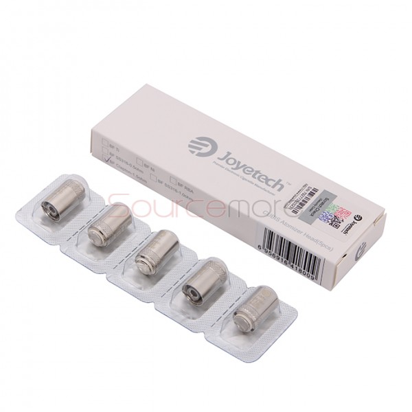 Joyetech Bottom Feeding Replacement Coil Head BF SS316 Lung Inhale Coil for CUBIS Atomizer 5pcs -0.5ohm