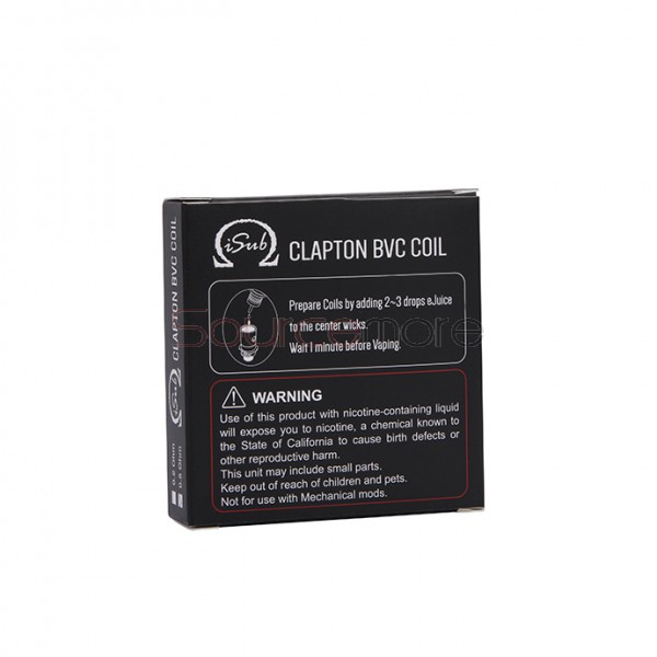 Innokin Clapton BVC Replacement Coil Head for iSub Series Tank 5pcs-0.5ohm