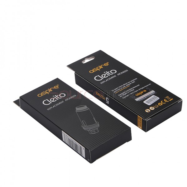 Aspire Cleito Tank Replacement Coil Head 5pcs - Dual Clapton 0.4ohm