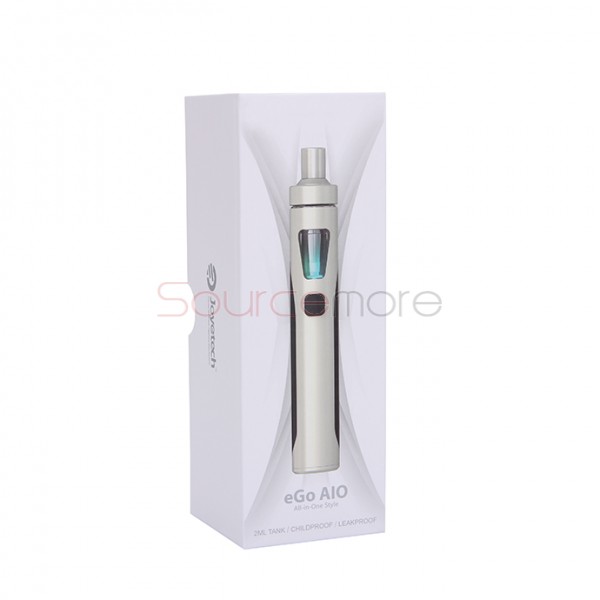 Joyetech eGo ONE AIO Starter Kit 2.0ml Liquid Capacity Adjustable Airflow USB Charging All-in-one Kit-Silver