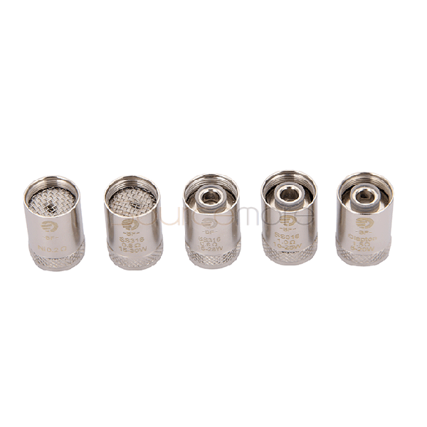 Joyetech Bottom Feeding SS316 Coil Head for eGo AIO Kit Mouth to Mouth Inhale  5pcs-0.6ohm