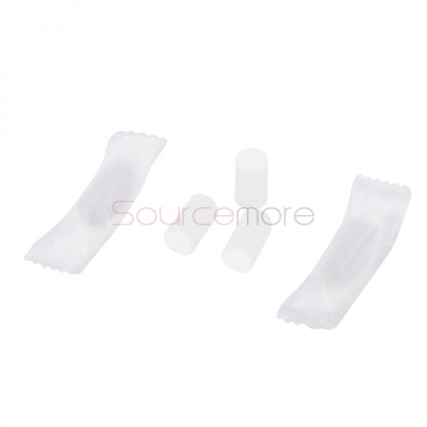 Disposable Silicone Short Version Drip Tip 10pcs-Clear
