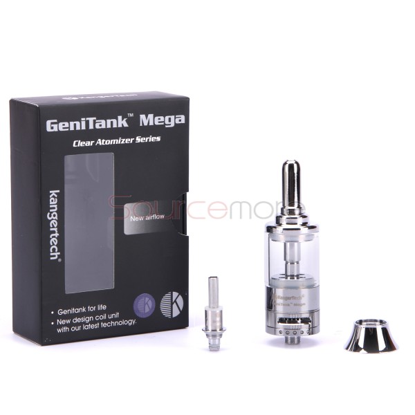 Kanger Genitank Mega 3.8ml Clearmoizer Airflow Control Glass Clear Atomizer