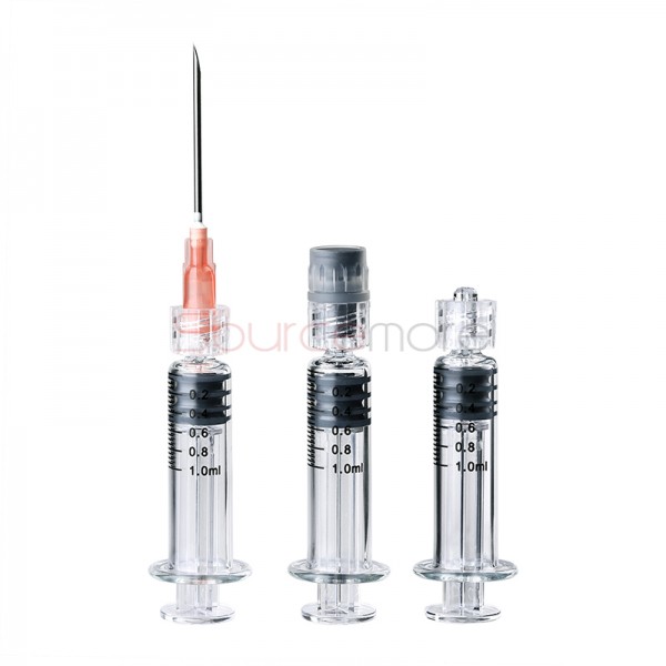 LTQ Vapor Luer Lock Glass Syringe 1.0ml