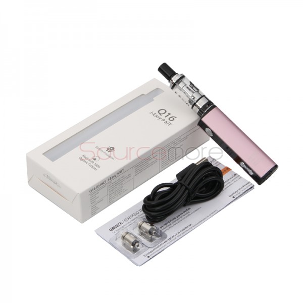 Justfog Q16 Starter Kit with 1.9ml and 900mah Capacity-Pink