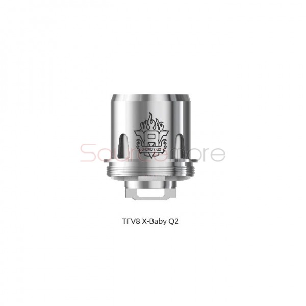 Smok TFV8 X-Baby Q2 0.4ohm Dual Coils Replacement Coil for TFV8 X-Baby 3pcs-0.4ohm 