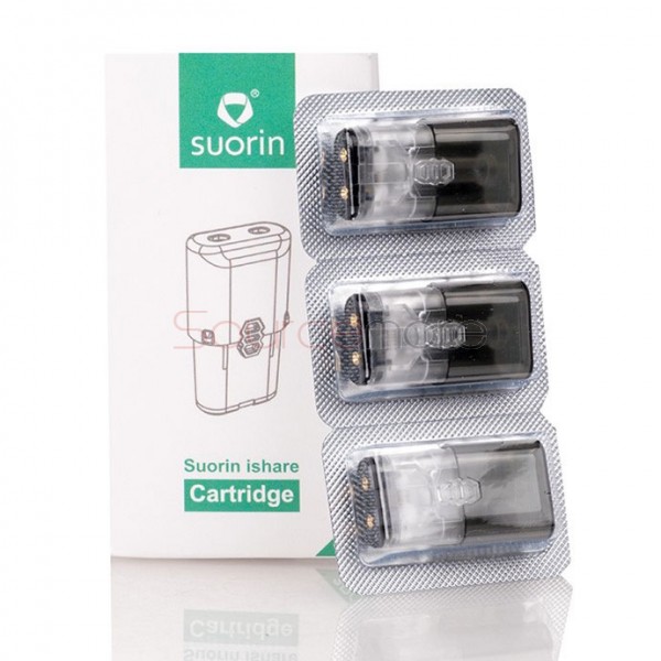 Suorin Ishare 0.9ml Replacement Cartridge 3pcs-Black
