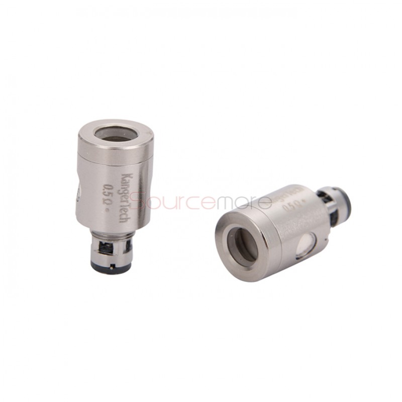 Kanger Ceramice Replacement Coil Head with Kanthal A1 Wire Support 35W-60W for Subtank and Toptank 5pcs-0.5ohm