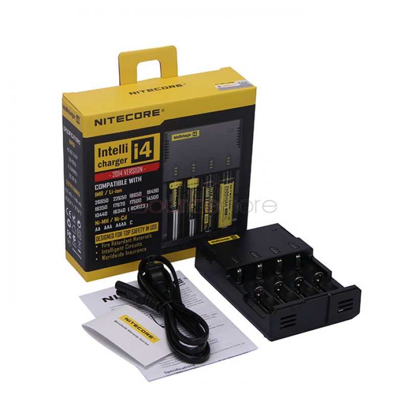 Nitecore New i4 intelligent charger with 4 Channel - UK Plug