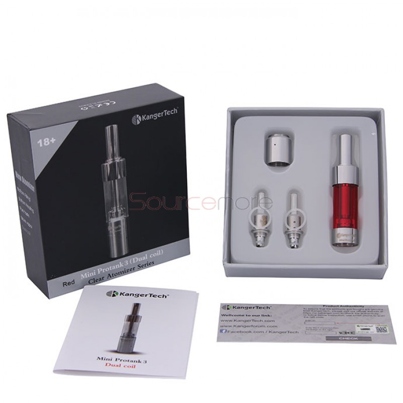 Kanger Mini Protank 3 Atomizer 1.5ml -Red