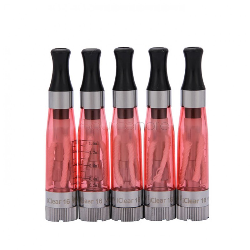 5pcs Innokin iClear 16 1.6ml Atomizer - red