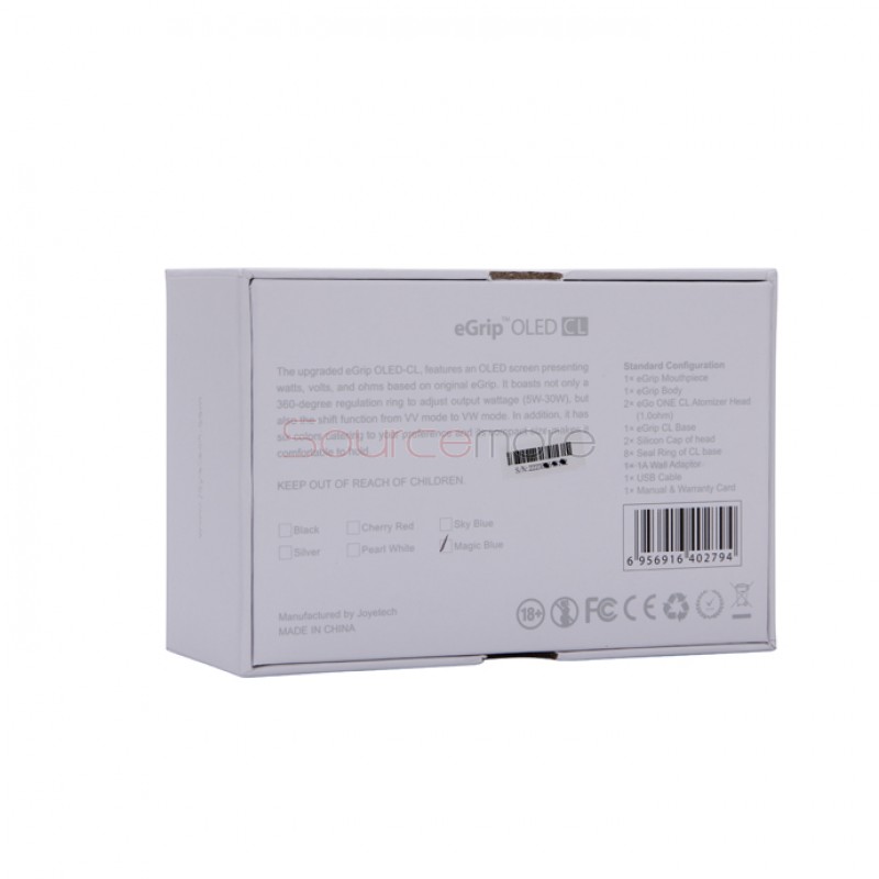 Joyetech eGrip OLED 30W CL Version Starter Kit VV/VW Mode 1500mah/3.6ml Capacity EU Plug-Red