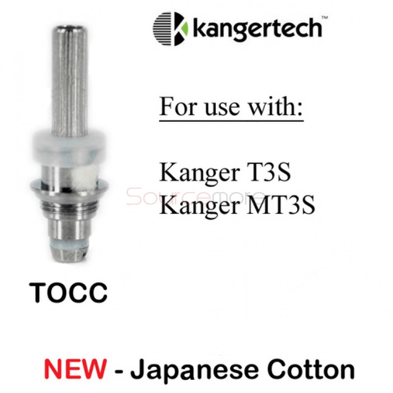 5PCS Kanger New TOCC Organic Cotton Coils for T3S MT3S  - 1.8ohm