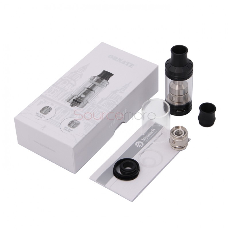 Joyetech Ornate Atomizer with 6.0ml Capacity and Considerable Airflow Inlet- Black