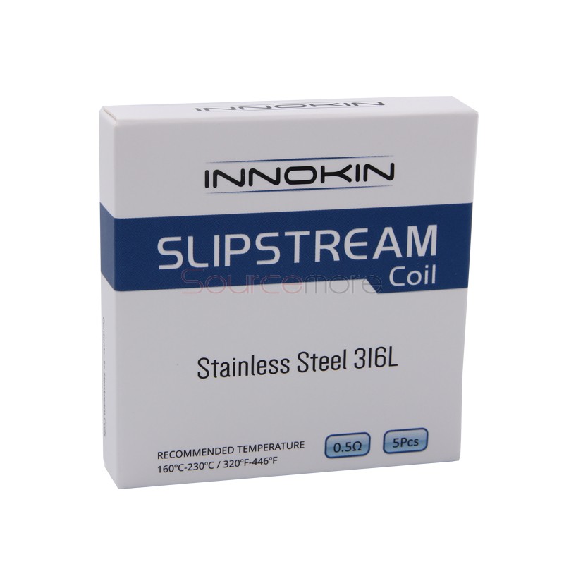 Innokin Stainless Steel 316L Replacement Coil Head for Innokin SlipStream Tank 5pcs-0.5ohm
