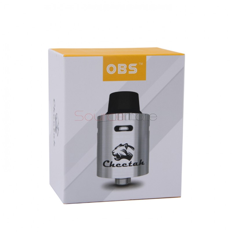 OBS Cheetah TC RDA Rebuildable Tank Designed with Top-filling Airflow Control-Black