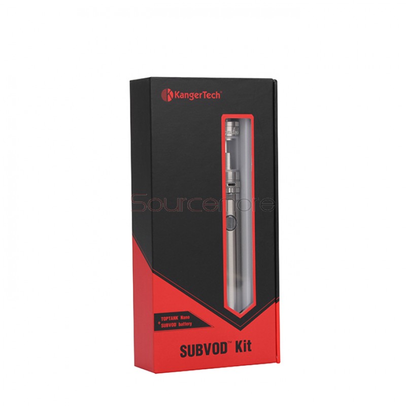 Kanger SUBVOD Starter Kit 1300mah SUBVOD Battery with 3.2ml Nano Atomizer(SSOCC Coil Head)   - Stainless Steel