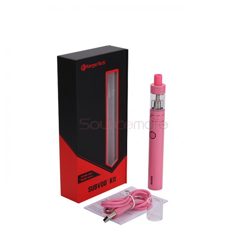 Kanger SUBVOD Starter Kit 1300mah SUBVOD Battery with 3.2ml Nano Atomizer(SSOCC Coil Head)  - Pink