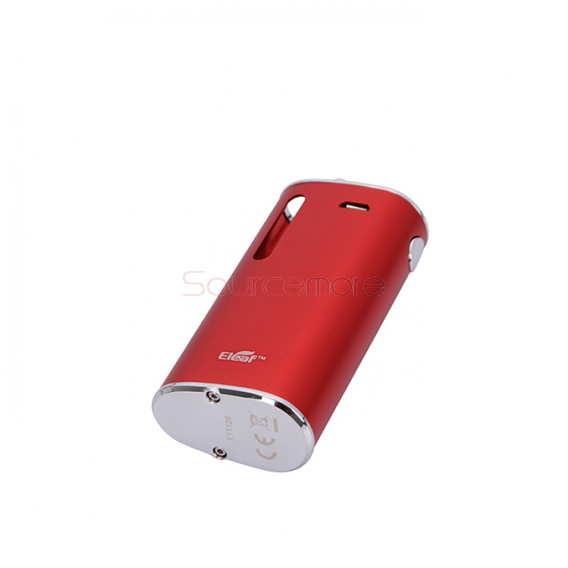 Eleaf iStick Basic 2300mah Mod Battery Simple Packing Magnetic Connector Side Liquid View Window-Red