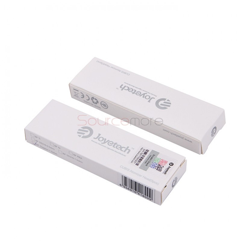 Joyetech Bottom Feeding Replacement Coil Head BF SS316 Mouth Inhale Coil for CUBIS Atomizer 5pcs-1.0ohm