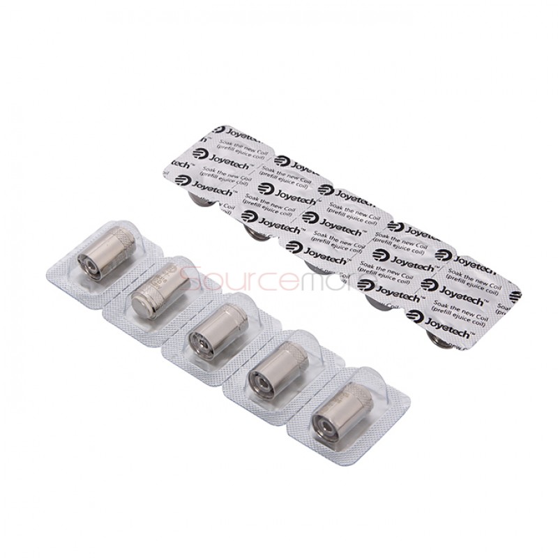 Joyetech Bottom Feeding Replacement Coil Head BF SS316 Lung Inhale Coil for CUBIS Atomizer 5pcs -0.5ohm