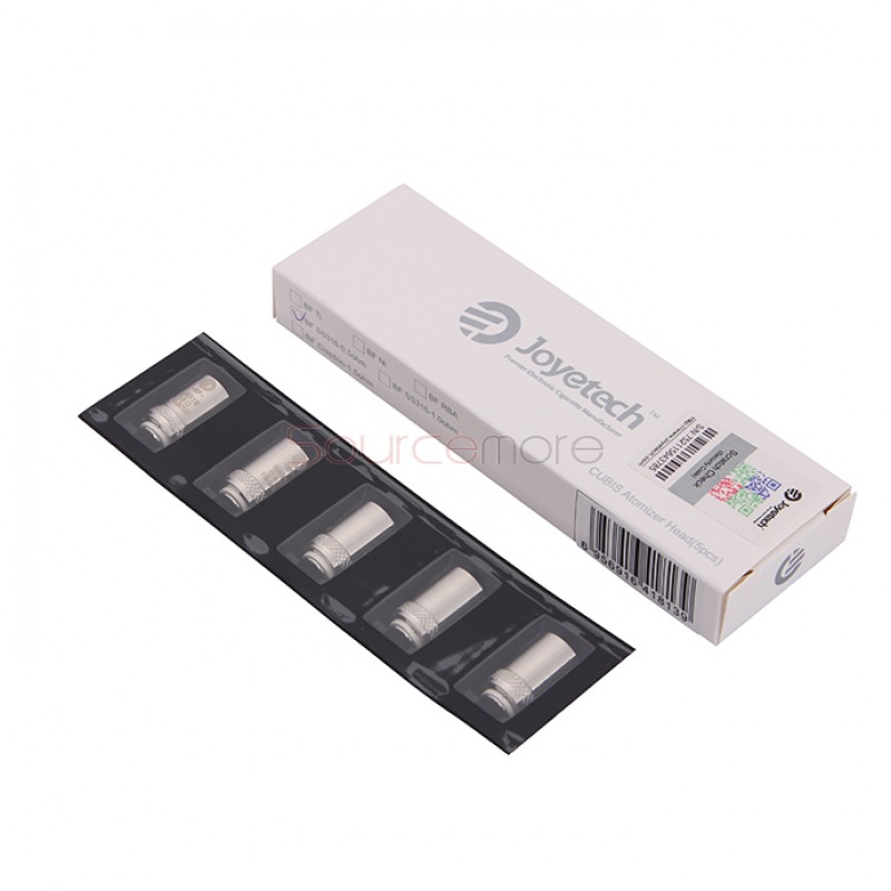 Joyetech Bottom Feeding Replacement Coil Head BF SS316 Lung Inhale Coil for CUBIS Atomizer 5pcs -0.5ohm