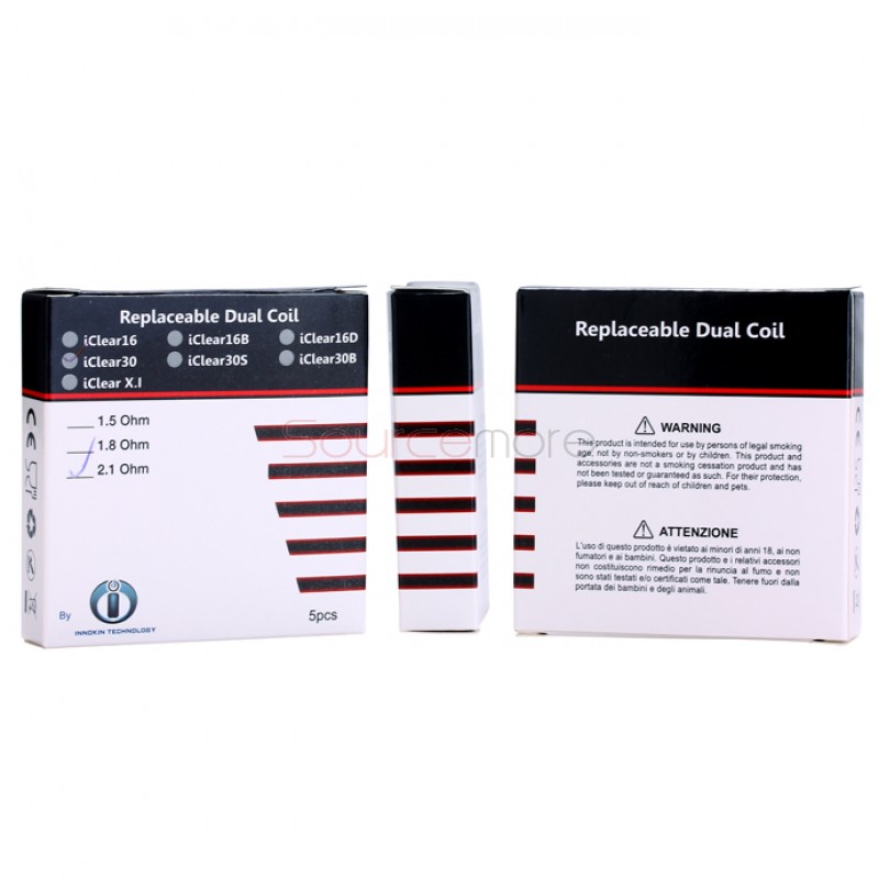 5PCS Innokin iClear 30 Replacement Coil Heads - 1.5ohm